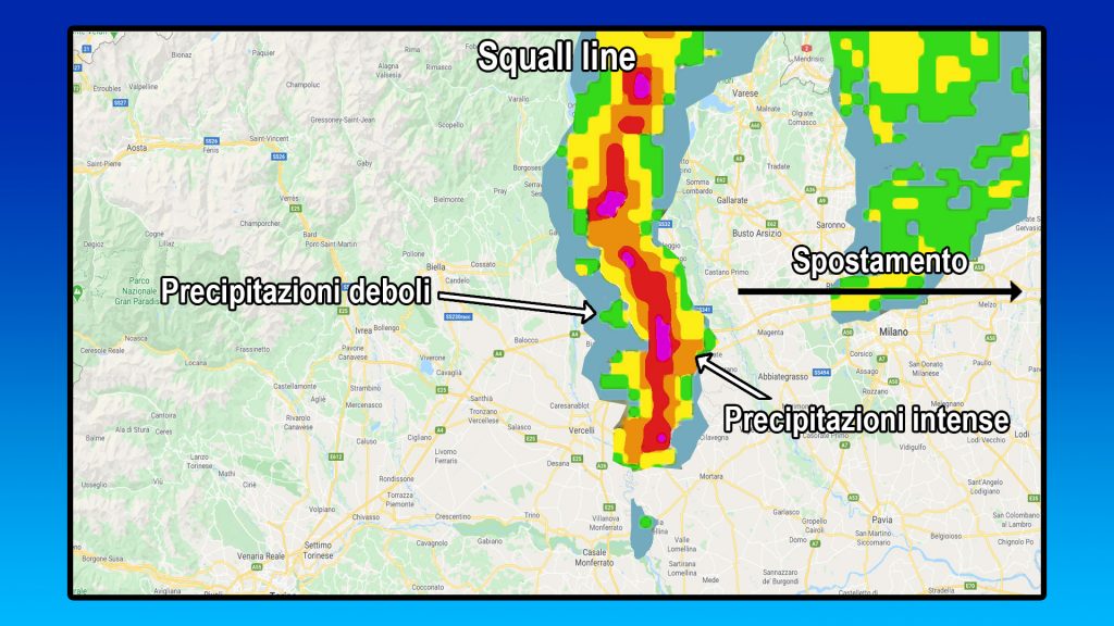 Come riconoscere i temporali al radar