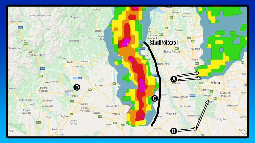 Cacciare una squall line