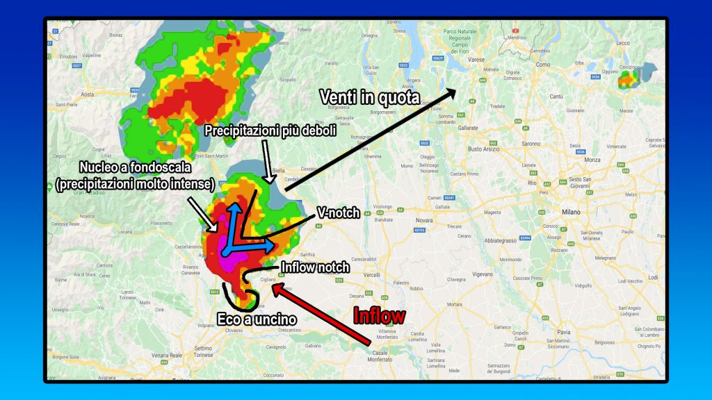 Come riconoscere i temporali al radar