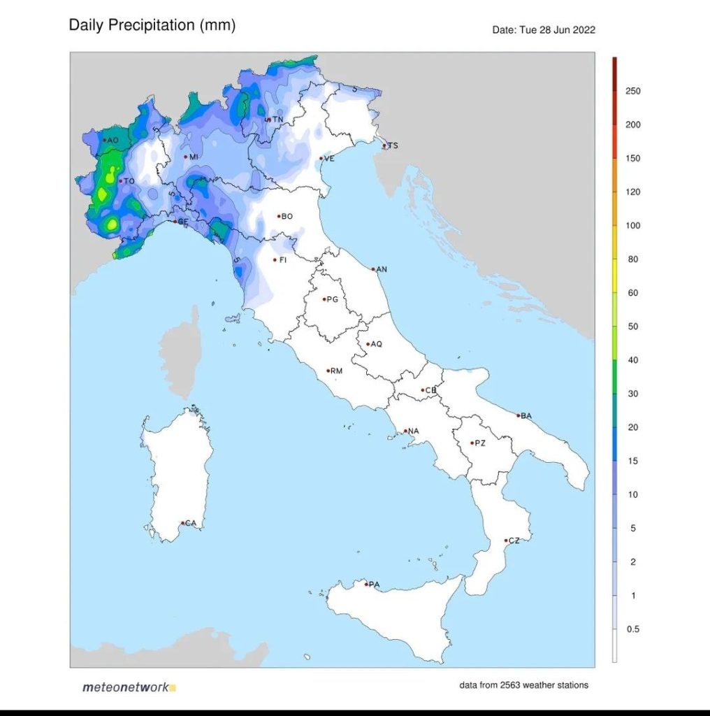 Ancora poche piogge per il Po