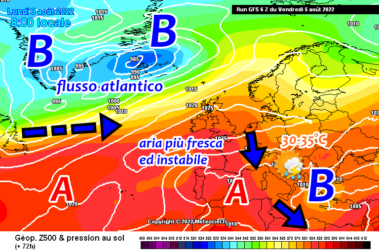 Tornano i temporali con calo termico