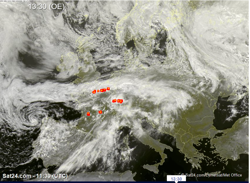 Temporali intensi tra il Tirreno e il Nord-Est