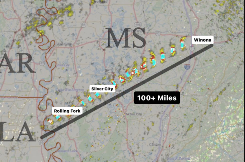 Violenti tornado nel Mississippi