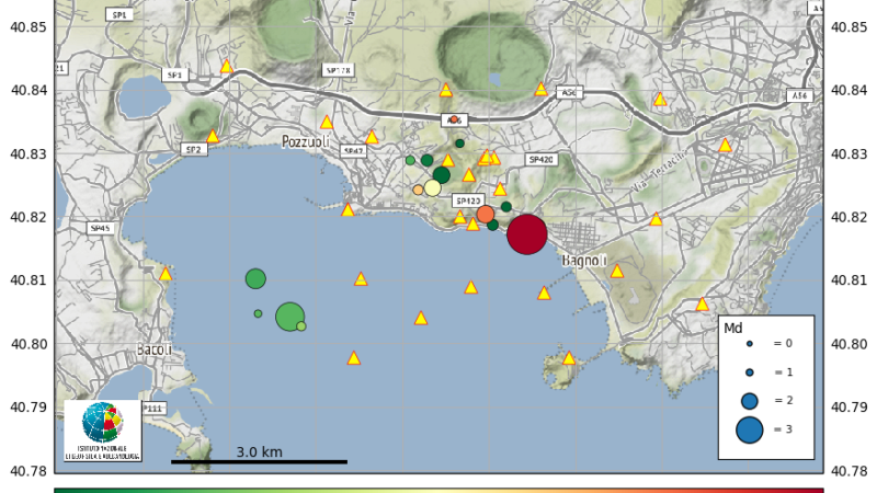 Terremoto ai Campi Flegrei, trema Napoli