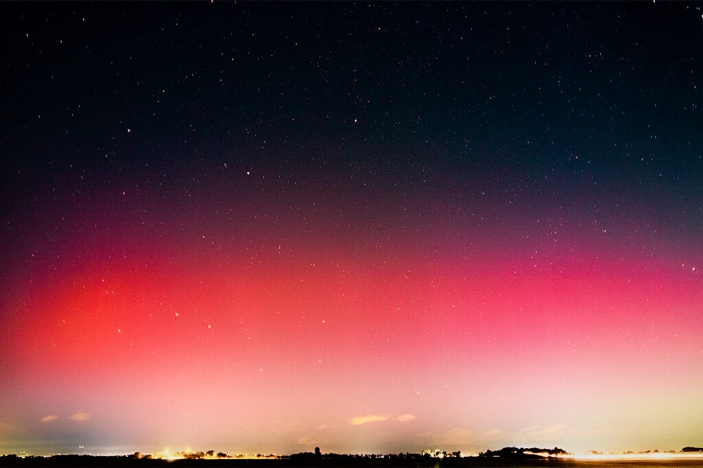 Aurora boreale su gran parte d'Italia